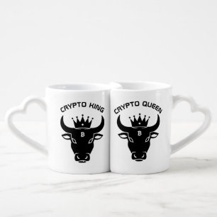 Crypto King and Queen Coffee Mug Set