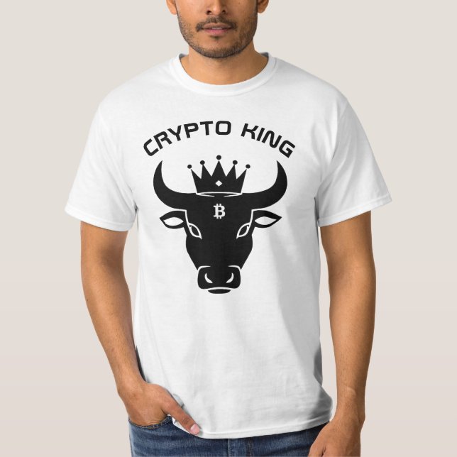 Crypto King White T-Shirt (Front)
