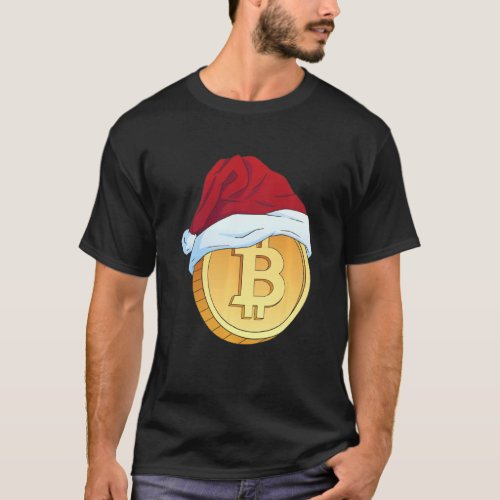 Crypto Lovers Christmas Bitcion Santa Men Women Di T_Shirt