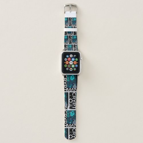 CRYPTO_MAN by PEAFDOVE  Apple Watch Band