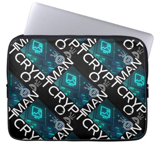 CRYPTO_MAN by PEAFDOVE Laptop Sleeve