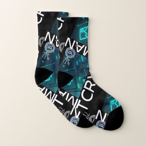 CRYPTO_MAN by PEAFDOVE Socks