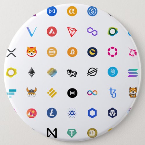 Crypto Mania BTC ETH PAX SHIB DOGE DAI ADA ATOM Button