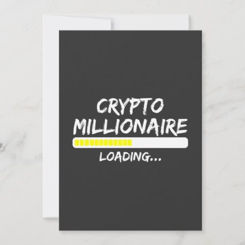 Crypto Millionaire Loading Bitcoin Invitation