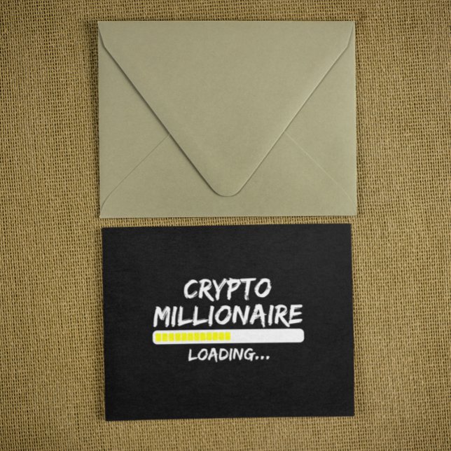 Crypto Millionaire Loading Bitcoin Postcard (Crypto Millionaire Loading Bitcoin Postcard)