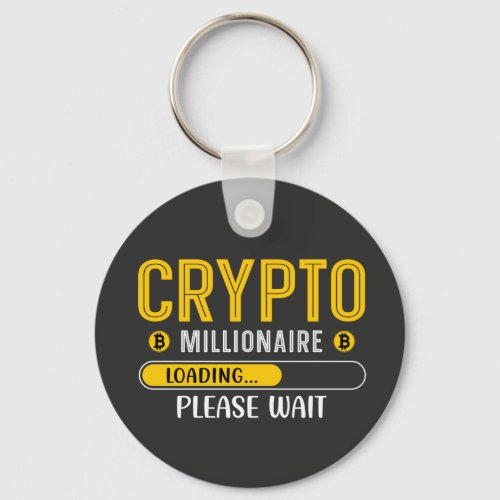 Crypto Millionaire Loading Crypto Bitcoin  Keychain
