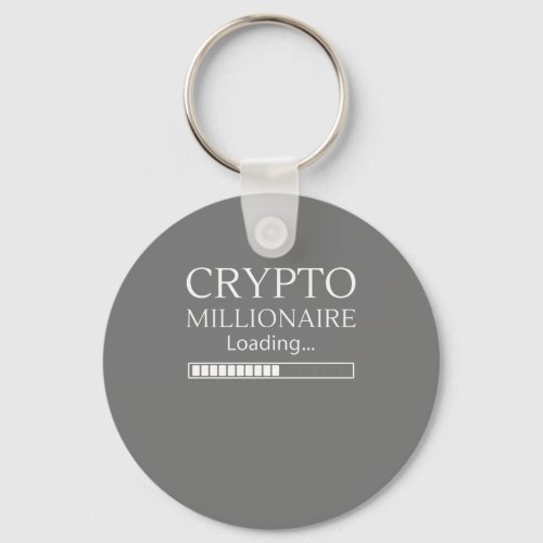 Crypto Millionaire Loading funny trading nft coin Keychain