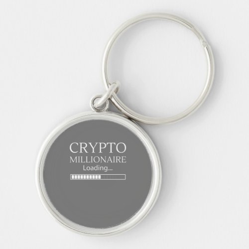 Crypto Millionaire Loading funny trading nft coin Keychain