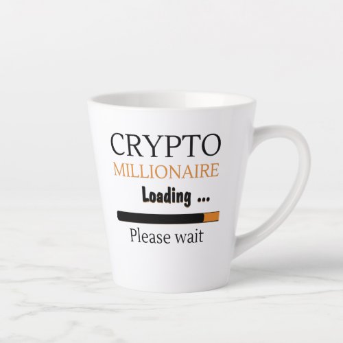 Crypto Millionaire Loading funny trading nft Latte Mug