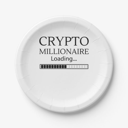Crypto Millionaire Loading please wait Paper Plates