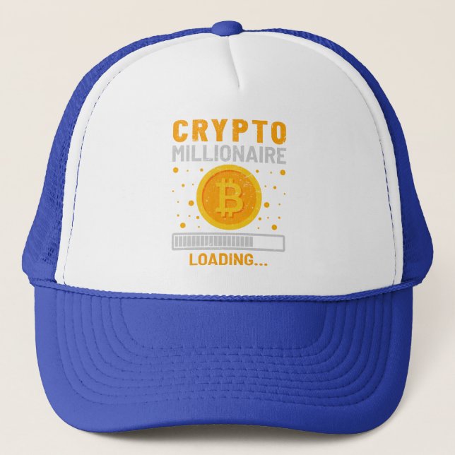 Crypto Millionaire Loading Trucker Hat (Front)