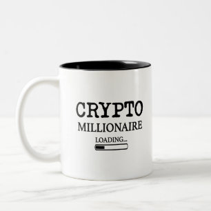 Crypto Millionaire Loading Two-Tone Coffee Mug