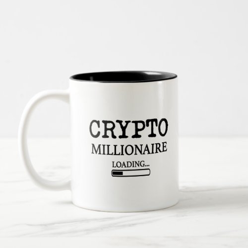 Crypto Millionaire Loading Two_Tone Coffee Mug