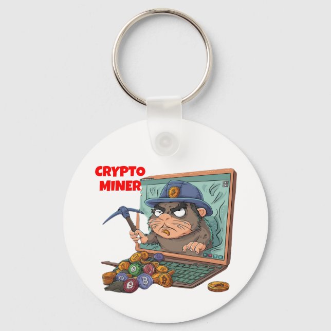 Crypto Miner Keychain (Front)