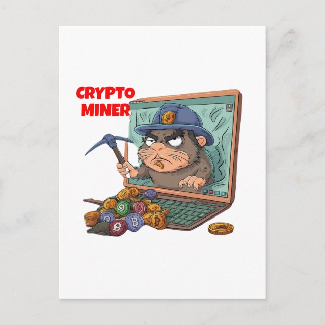 Crypto Miner Postcard (Front)