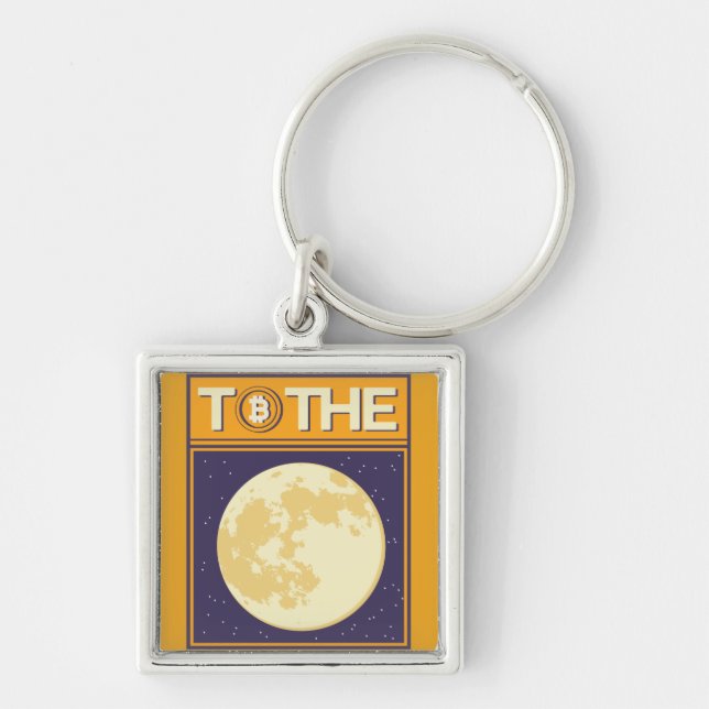 Crypto Moon Keychain (Front)