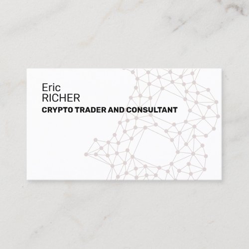 Crypto professional white business card