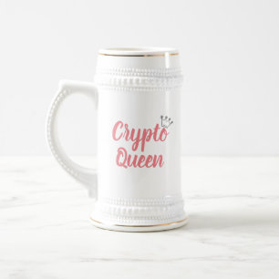 Crypto Queen Boss Lady Cryptocurrency Crown $ Mug