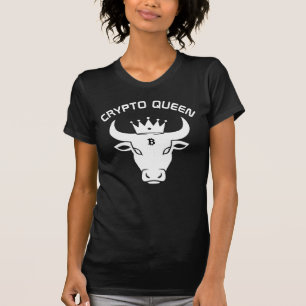 Crypto Queen Personalized Black T-Shirt