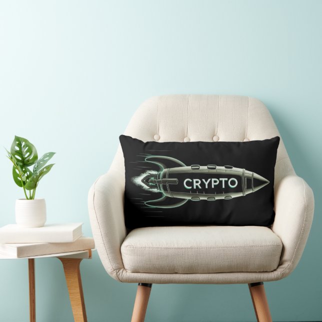 Crypto Rocket Lumbar Pillow (Chair)