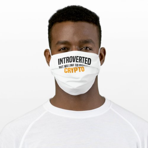 Crypto Saying Krypto Currency Krypto Trader Miner Adult Cloth Face Mask