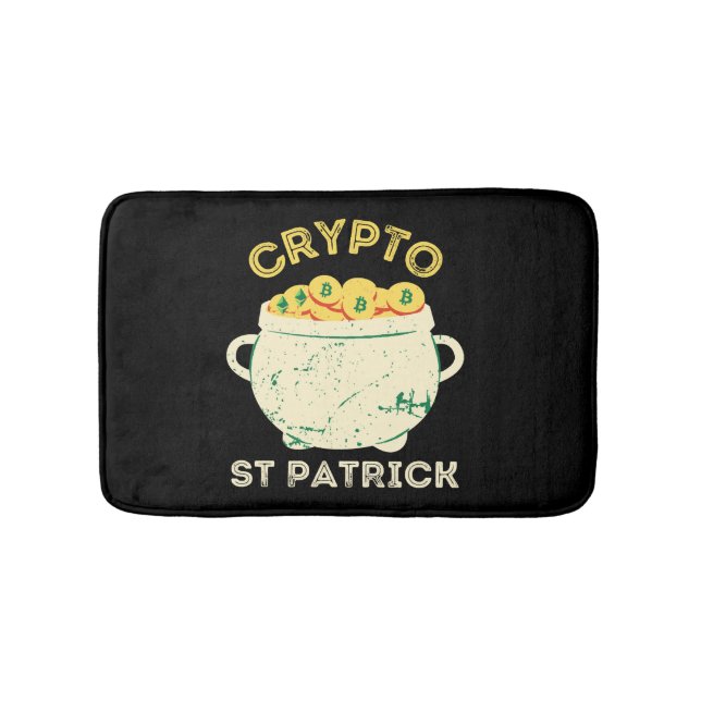 Crypto St Patrick St Patricks Day Bath Mat (Front)