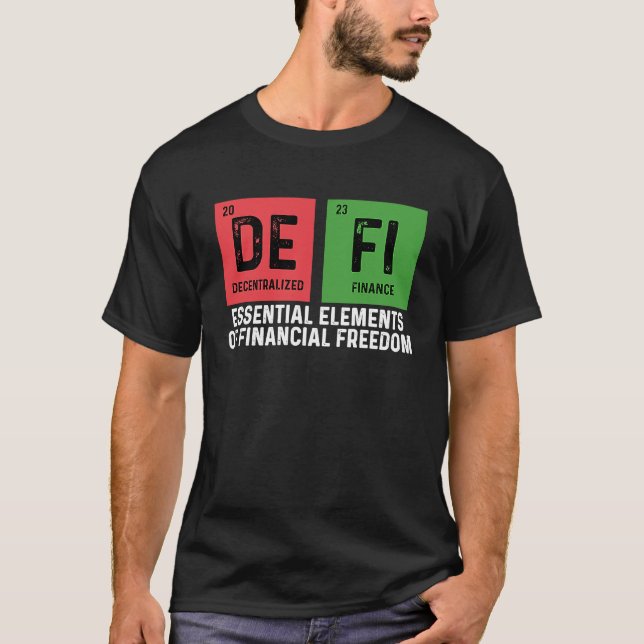 Crypto Trader Cryptocurrency Decentralized Finance T-Shirt (Front)