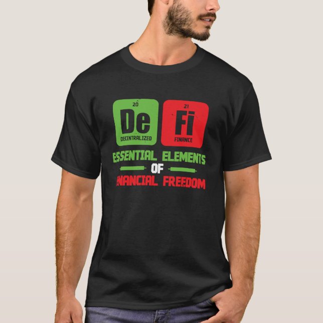 Crypto Trader Cryptocurrency Decentralized Finance T-Shirt (Front)