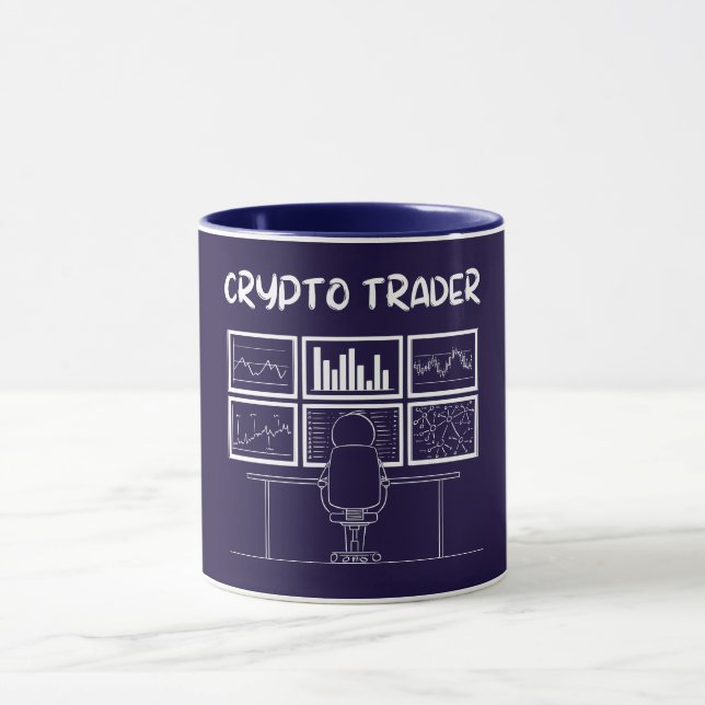 Crypto Trader Funny Logo Mug (Center)