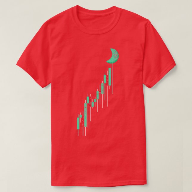 Crypto Trading Hodl Stock Chart To The Moon 1 T-Shirt (Design Front)