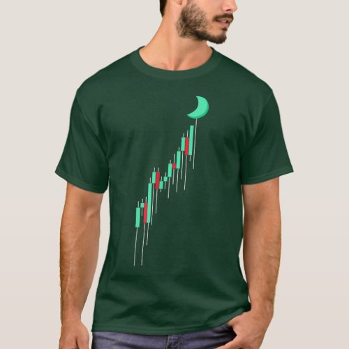 Crypto Trading Hodl Stock Chart To The Moon T_Shirt