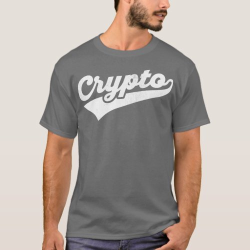 Crypto Vintage Swoosh Athletic Retro T_Shirt