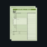 Crypto Wallet Password Keeper Recovery Seed Phrase Letterhead<br><div class="desc">A great design to organize your cryptocurrency wallet information. Areas included basic password information,  username,  seed phrases - up to 24,  personal information and notes.</div>