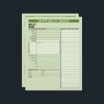 Crypto Wallet Password Keeper Recovery Seed Phrase Letterhead<br><div class="desc">A great design to organize your cryptocurrency wallet information. Areas included basic password information,  username,  seed phrases - up to 24,  personal information and notes.</div>