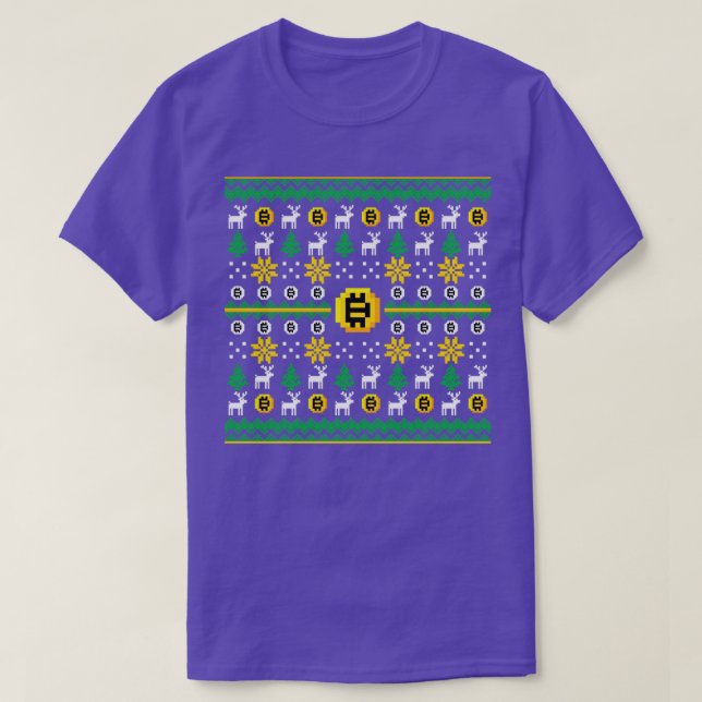CRYPTO XMAS PATTERN T-Shirt (Design Front)
