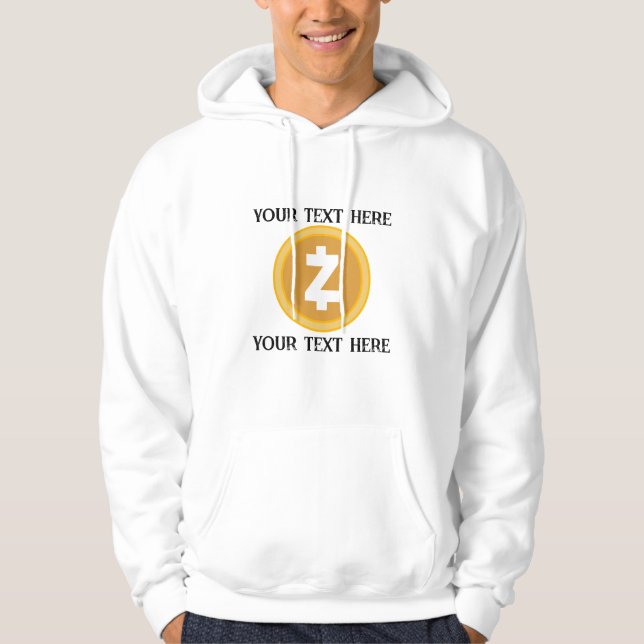 crypto z editable quote hoodie (Front)
