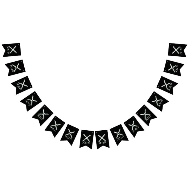 Cryptocurrency Binary Code XRP Hodlers Crypto Meme Bunting Flags (All)