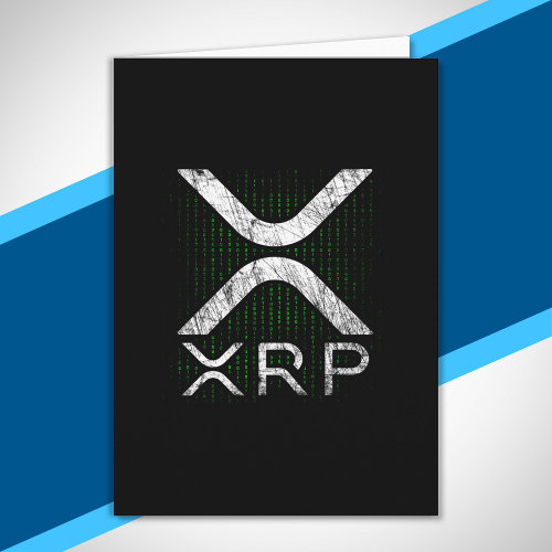 Cryptocurrency Binary Code XRP Hodlers Crypto Meme Card