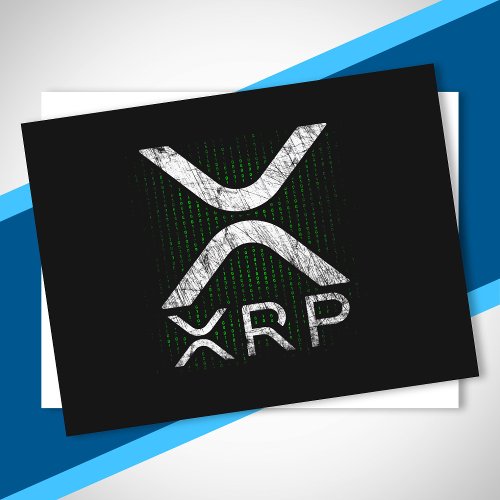 Cryptocurrency Binary Code XRP Hodlers Crypto Meme Postcard
