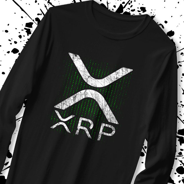 Cryptocurrency Binary Code XRP Hodlers Crypto Meme T-Shirt (Creator Uploaded)