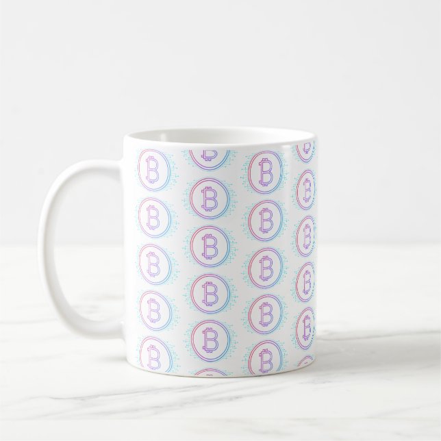 CRYPTOCURRENCY BITCOIN COFFEE MUG (Left)