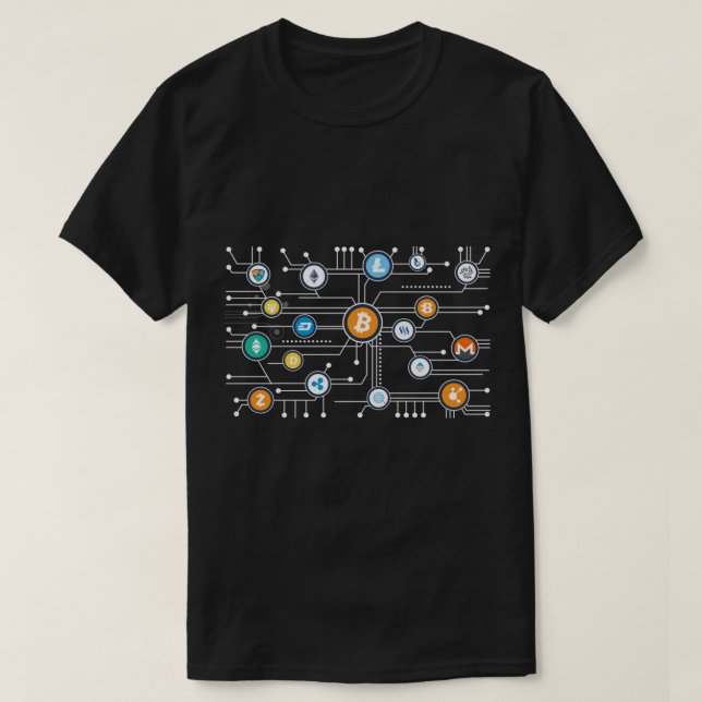 Cryptocurrency Bitcoin cryptocurrency Altcoin Bloc T-Shirt (Design Front)