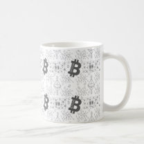Cryptocurrency blockchain pattern coffee mug