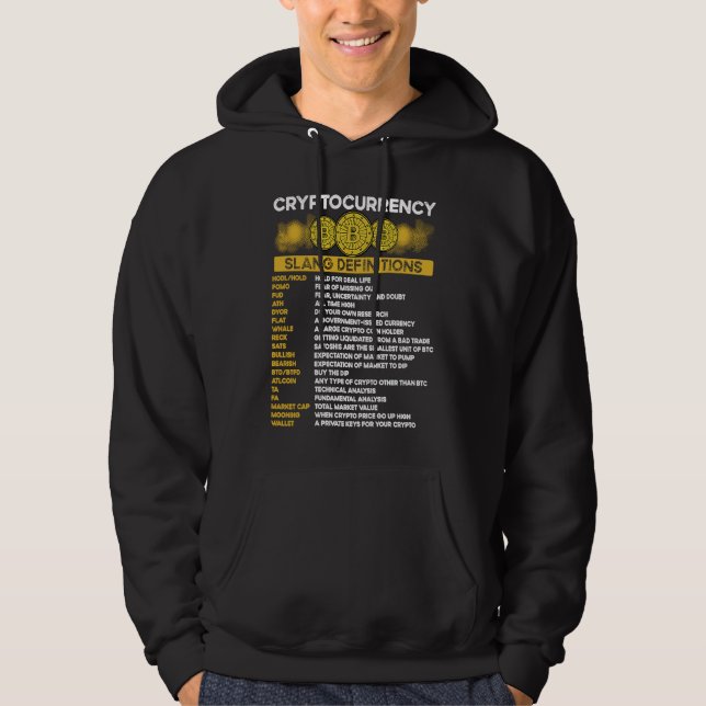 Cryptocurrency Blockchain Trader Finance Crypto In Hoodie (Front)
