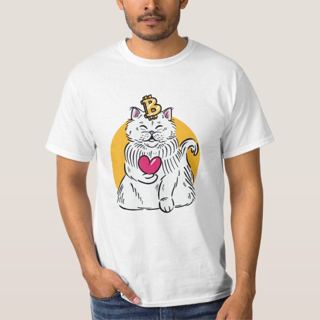 Cryptocurrency Cat T-Shirt (Front)