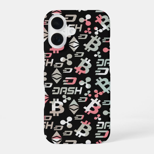 Cryptocurrency Colorful Digital Money Pattern Iphone Case (Back)