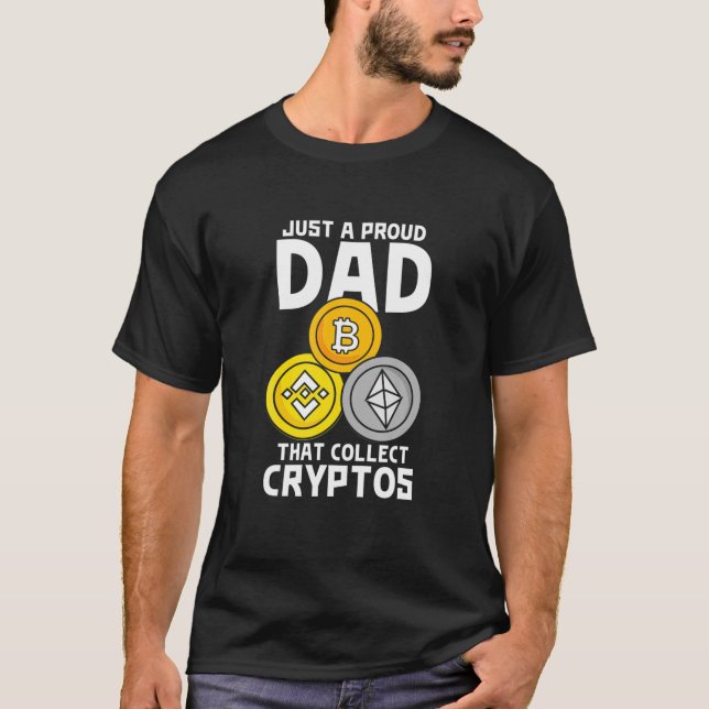 Cryptocurrency Crypto Dad T-Shirt (Front)