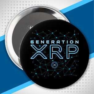 Cryptocurrency Generation XRP Crypto Blockchain Button
