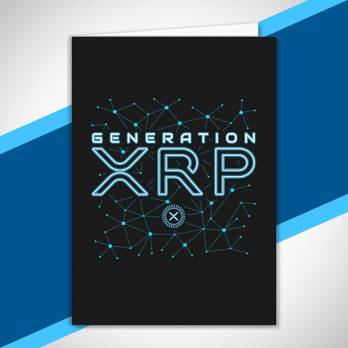 Cryptocurrency Generation XRP Crypto Blockchain Card