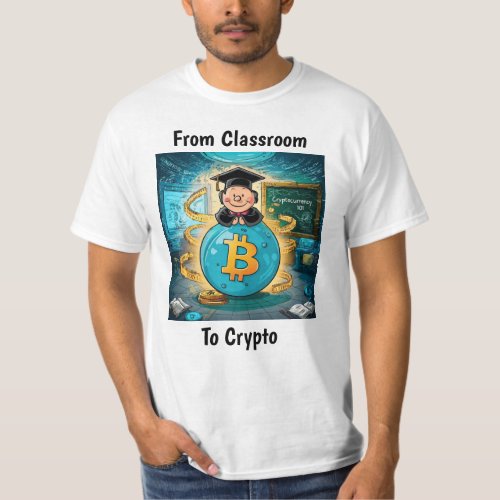 Cryptocurrency Graduation Personalized White T_Shirt